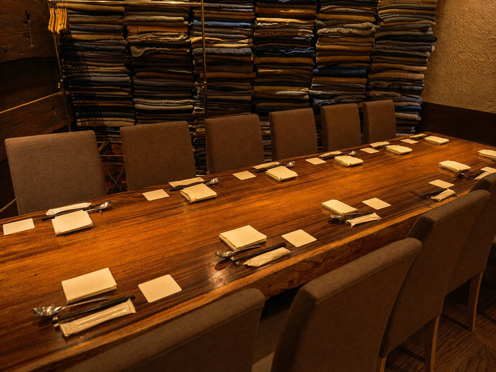 Private dining table prepared for a milestone birthday celebration