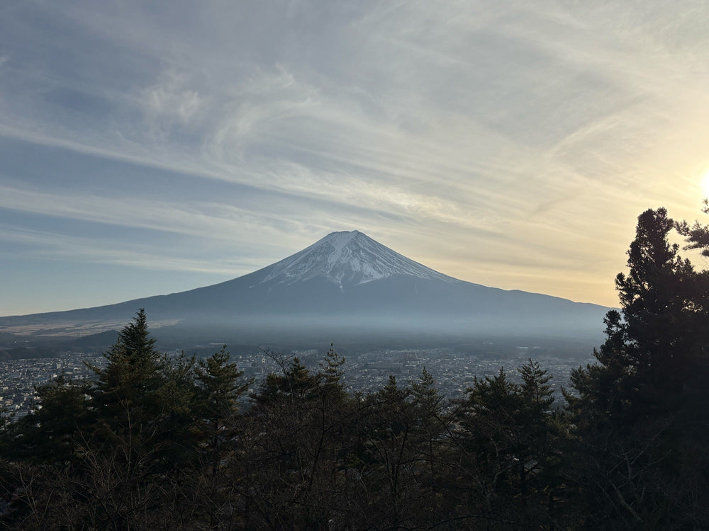Mount Fuji at sunrise during a three-week photography journey across Japan