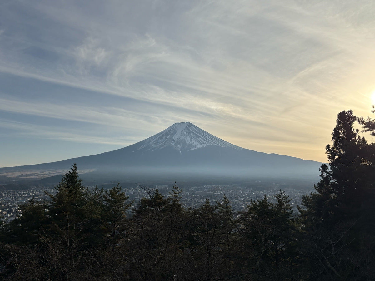 Mount Fuji at sunrise during a three-week photography journey across Japan