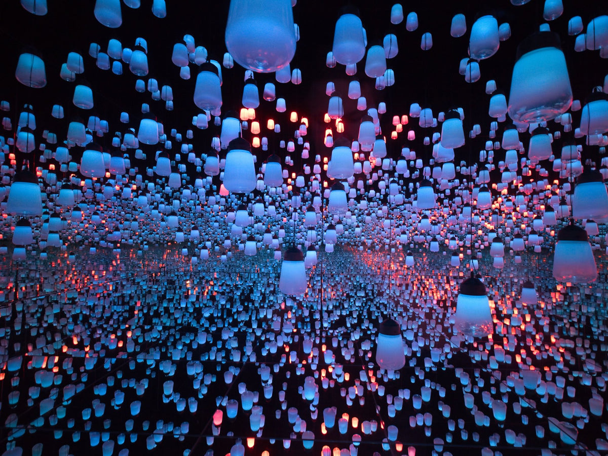 Immersive digital art installation in Tokyo