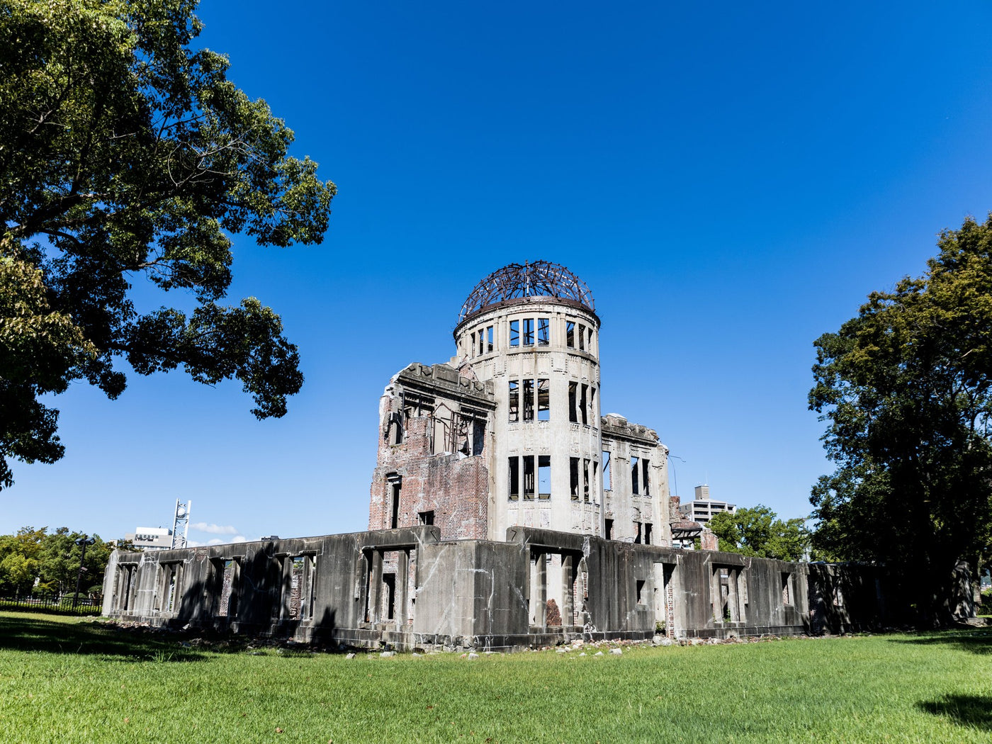 Hiroshima Peace Memorial beside the river